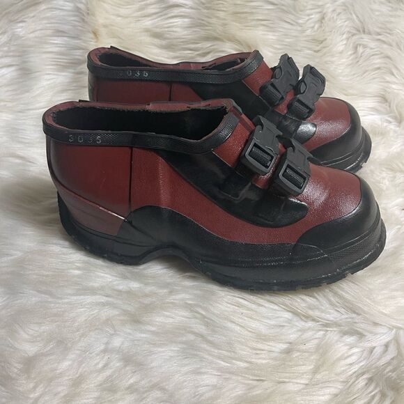 SALISBURY  Burgundy & Black ASTM  F 1117 SIZE 7 Overshoe Men' TEST VOLTAGE 20KV - Picture 2 of 8